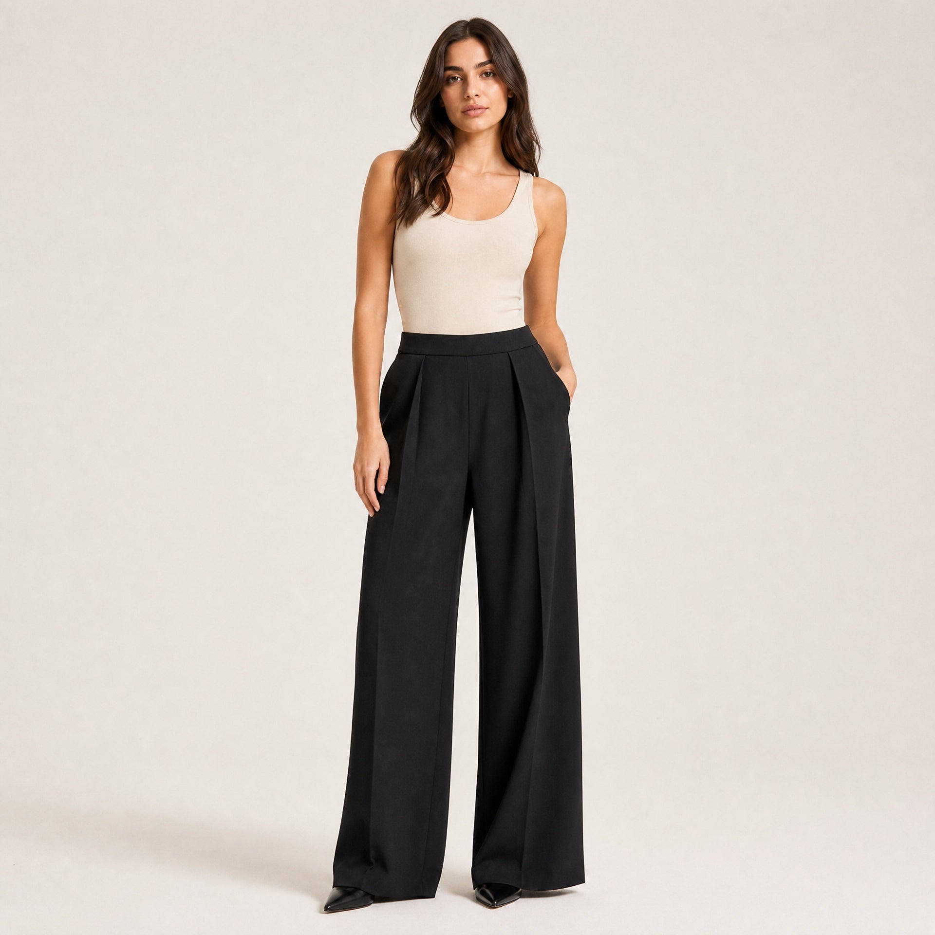 Vera Weite Hose – Onyx