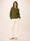 Alva Struktur-Cardigan – Moos