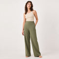 Klara Weite Hose – Oliv