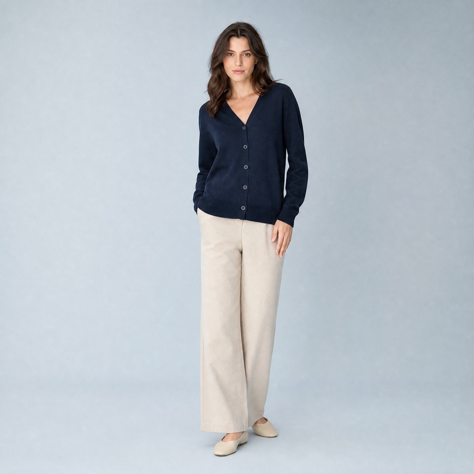 Liv Klassischer Cardigan – Marine