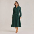 Signe Hemdblusenkleid – Fichtengrün