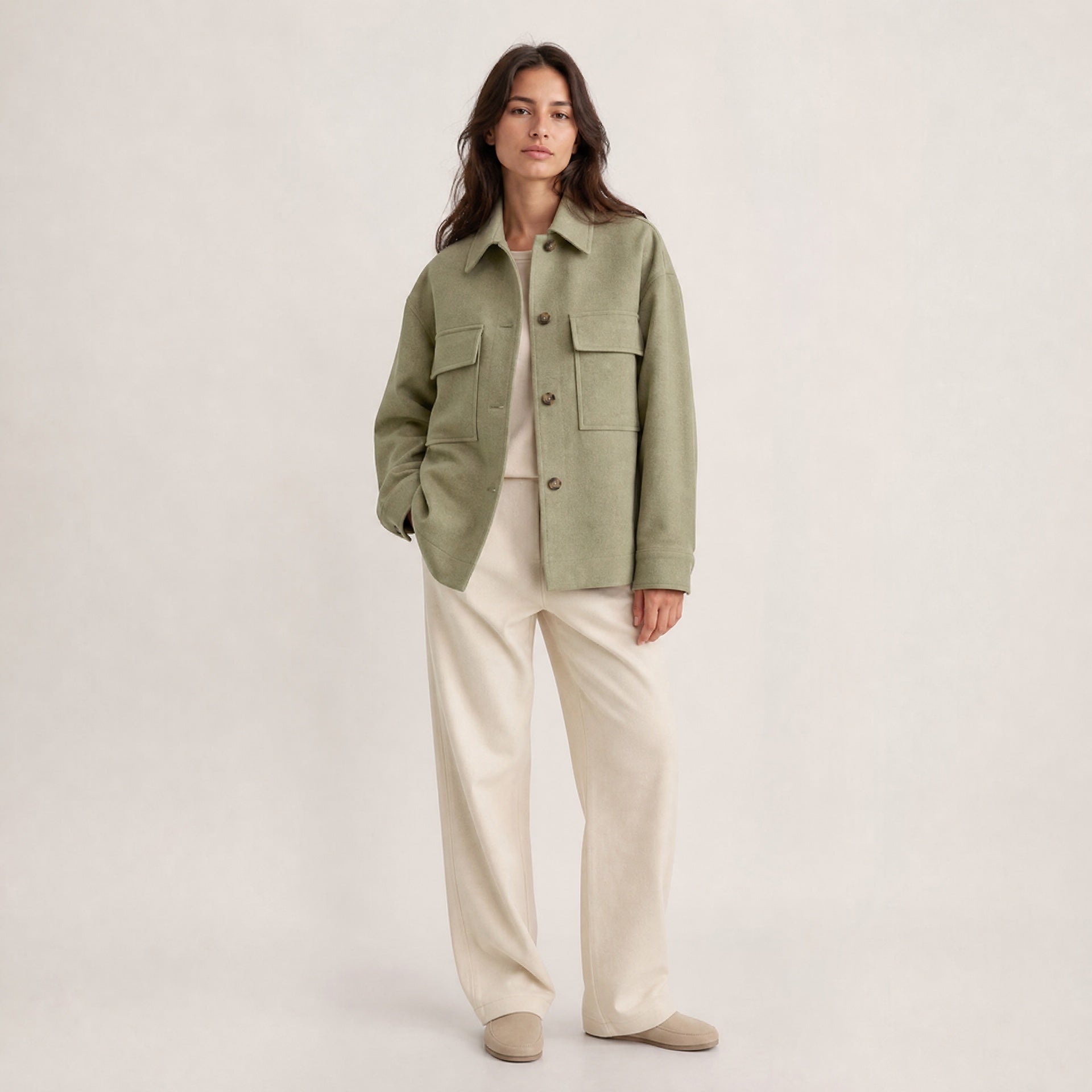 Runa Overshirt – Salbei
