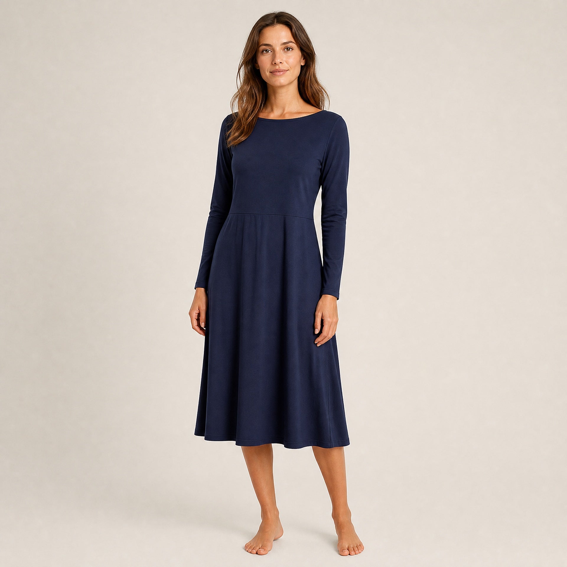Ronja Langarmkleid – Marine