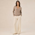 Liv Klassischer Cardigan – Taupe