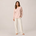 Jette Relaxed-Pullover – Puderrosa