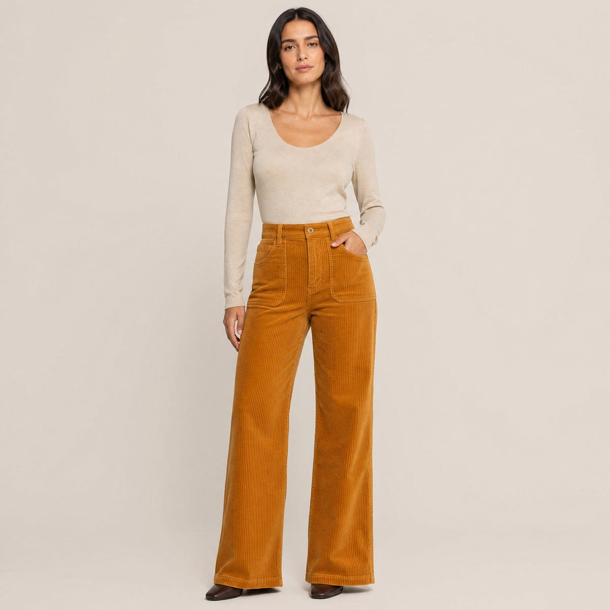 Frida Weite Hose – Bernstein